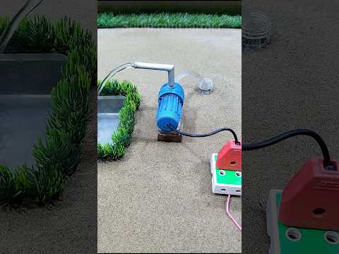 how to make cow bathed science project mini motor water pump video # 345