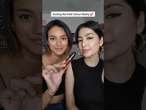 Viral Colour Theory with @batulmansoor 💄 #colortheory #lipstickswatch #colourtheory #makeupshorts