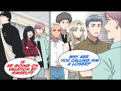 Ran into my ex and her new boyfriend at the airport, but then... [Manga Dub]