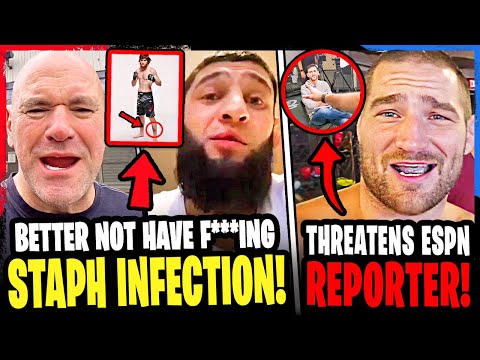 CONCERNS RISE Sharaputdin Magomedov has STAPH INFECTION?! Sean Strickland THREATENS REPORTER! UFC