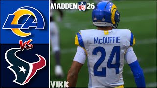 Rams vs Texans Simulation | Madden 26 Free Agency Rosters