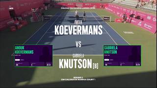 Anouk Koevermans (NED) vs  (8) Gabriela Knutson (CZE)  -  Game, Set, Match