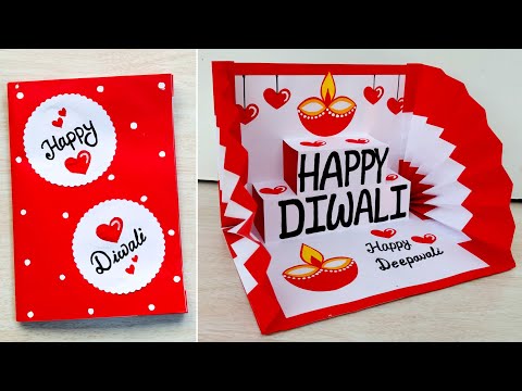 DIY Diwali Pop-up card // Handmade Diwali greeting card // Easy Diwali card ideas