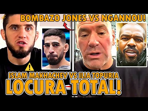 ⚠️¡MAKHACHEV AMENAZA A ILIA TOPURIA Y ACEPTA PELEA! ¡INCREÍBLE JONES VS NGANNOU en NEGOCIACIONES!