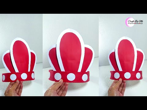 Membuat Topi Merah Putih untuk Karnaval Hari Kemerdekaan || Topi Merah Putih