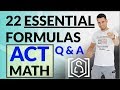 Mathematical Concepts and Formulas