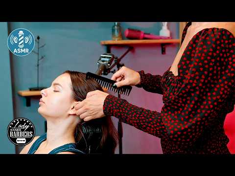 ASMR Head Massage by Barber Lady Olga to Jul