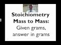 Stoichiometry Concepts and Calculations