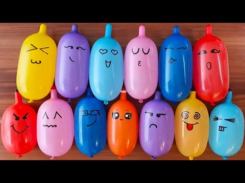 Fluffy Slime with Funny Balloons Satisfying ASMR #3317