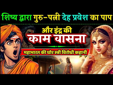 देवराज इंद्र की काम वासना और शिष्य द्वारा गुरु पत्नी की देह में प्रवेश की कहानी Mahabharta Story