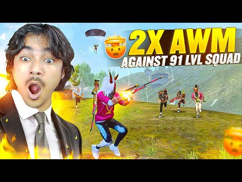 Destroying 90 Level Squad With Double Awm😱 Prime Laka With Awm - Garena freefire