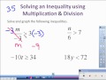 Solving Inequalities with Multiplication and Division