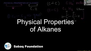 Physical properties of Alkanes