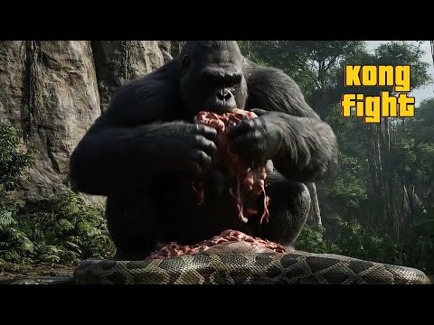 Kong VS Giant snake