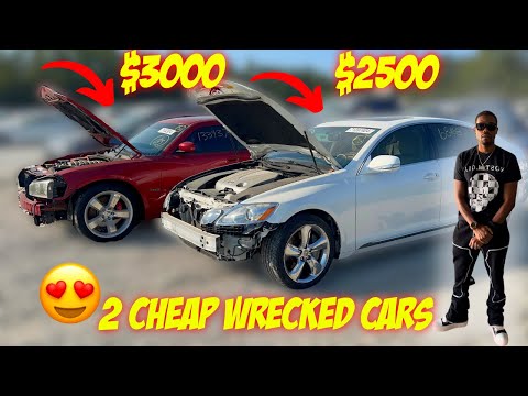 BUYING BOTH A WRECKED SRT8 CHARGER & A LEXUS GS350 FROM COPART FOR A FRACTION OF THE MSRP PRICE