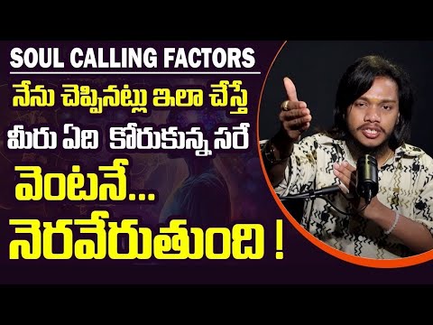 Vibrant Vamsi - Soul Calling Factors in Telugu | Visualization Of Money | Law Of Attraction | Money