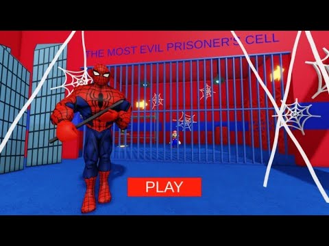 SPIDERMAN BARRY'S PRISON RUN #roblox #scarryobby