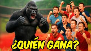 100 hombres contra 1 gorila ¿quién gana en una pelea?