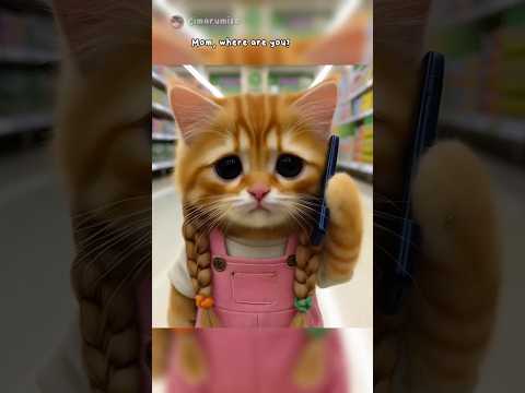 The kitten is left behind #comedy #cat #cute #catlovers #cutecat #funny #pets