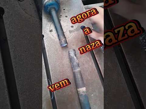 SOLDA E REFORÇO DESSE EIXO #usinagem #machining #cnc #welding #torneiromecanico#cncmachining