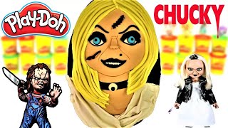 Huevo Sorpresa Gigante de La Novia de Chucky de Plastilina Play doh en Español Cult of Chucky