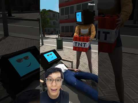 TV Man chơi ngu và cái kết #funny #skibiditoilet #short