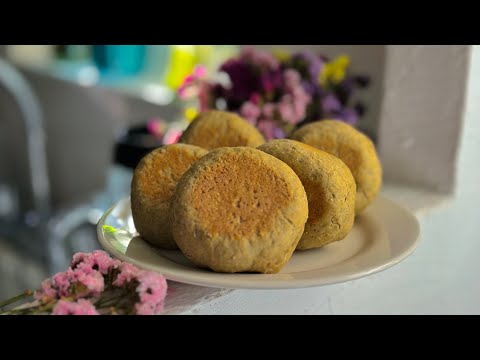 PAN DE AVENA EN SARTÉN CON SOLO 4 INGREDIENTES. MUY ESPONJOSO Y SUAVE