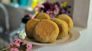 PAN DE AVENA EN SARTÉN CON SOLO 4 INGREDIENTES. MUY ESPONJOSO Y SUAVE