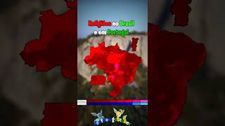 Religiões no Brasil e em Portugal #shorts #geography #mapping