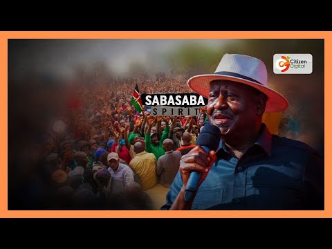 YouTube video thumbnail: Raila Odinga Asks Kenyans to Mark Saba Saba at Kamukunji Grounds and not Through Protests