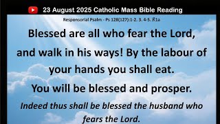 Saturday 23  August 2025 Catholic Mass Bible Reading