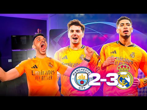 DjMaRiiO REACCIONANDO al MANCHESTER CITY 2-3 REAL MADRID **ME VUELVO LOCO**