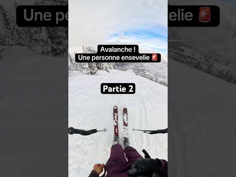 Partie 2 : Retrouver quelqu'un sous une avalanche le plus vite possible avant la 🪦 #avalanche #ski