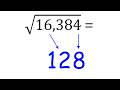 Calculating Square Roots Mentally