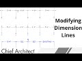 Dimension Line Editing Techniques