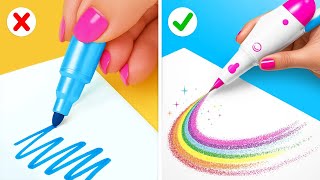 PRICELESS ART HACKS 🎨💸 Creative Tricks for ANY Budget by 123 GO! Genius
