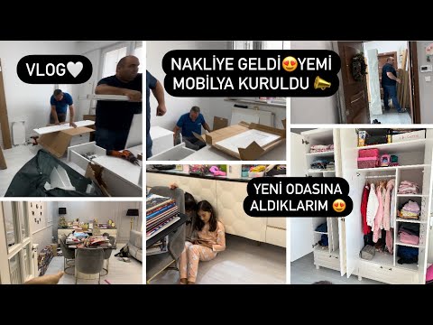 EŞYALARI NAKLİYEDE 🚛 İDİL’İN YENİ ODASI GELDİ😍 KURULDU 🛌 ODASINA ALDIKLARIM🛍️VLOG