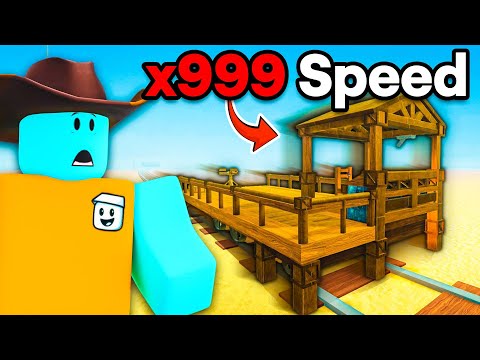 Using the NEW FASTEST Wooden Train in Dead Rails (UPDATE)