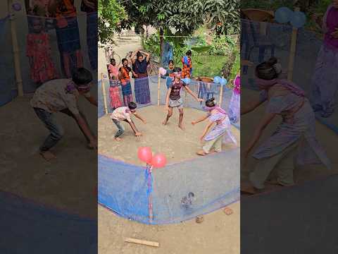 "Village game🦆 চোখ বে'ধে হাঁস ধরা!!.#shorts #trending #funny #game