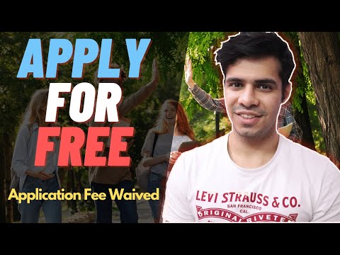 Application Fee Waived for Fall 2021 || Apply to these...