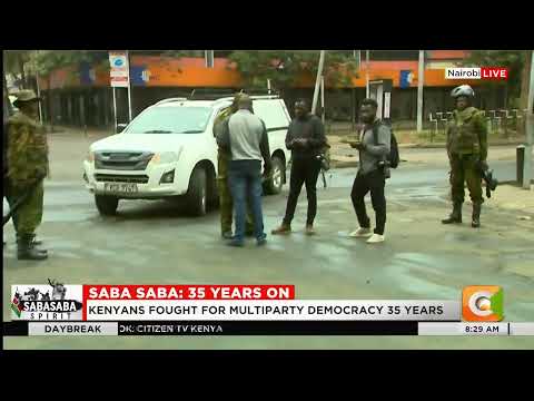 YouTube video thumbnail: Businesses Closed, Empty Streets in Nairobi CBD Amid Heavy Police Deployment