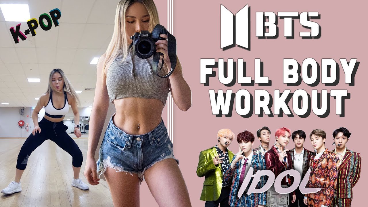 BTS IDOL FULL BODY WORKOUT 10 Min KPOP Cardio Workout FUN & INTENSE