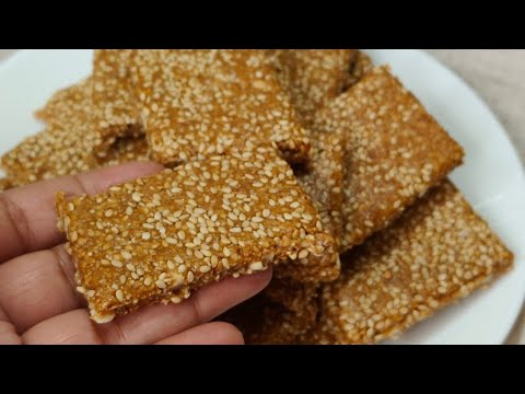 तिल मूंगफली गुड़ की गजक Winter Recipe | Til ki Gajak | Gajak Recipe #recipe