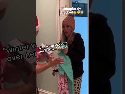 her face at the end…🥹😭 Christmas makes everything better🥰 #shorts #trend #family