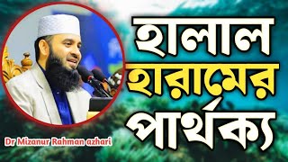 হালাল এবং হারামের পার্থক্য | The difference between halal and haram | Mizanur Rahman azhari 