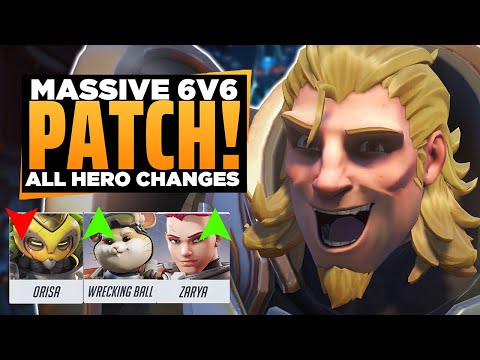 The HUGE 6v6 Patch is HERE! - ALL Hero Changes!