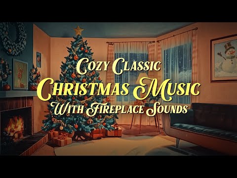 Cozy Classic Christmas Music With Fireplace Sounds 🎁🎄 Christmas Music Radio