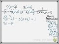 Solving Rational Equations and Expressions