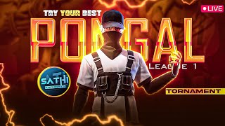 TRYYOURBEST PONGAL LEAGUE 1 TOURNAMENT ❤‍🔥 || FREE FIRE #freefire #live #fflivewithfacecam