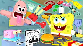 🍔 Work At SpongeBob’s Food Places: FULL MOVIE 🎬 (Minecraft Animation)